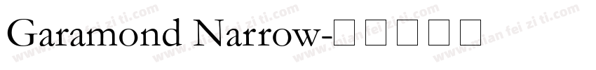 Garamond Narrow字体转换